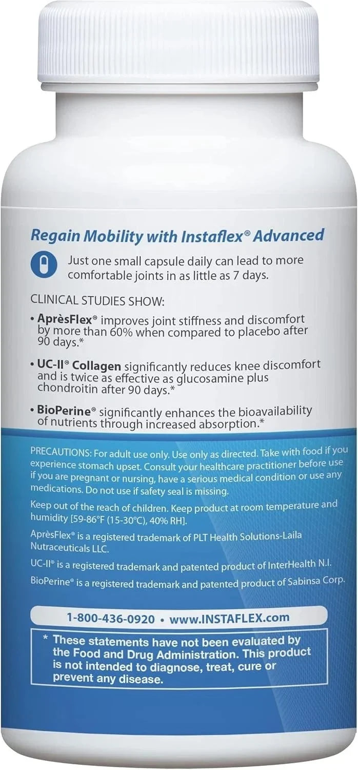Instaflex Advanced Joint Support Doctor Formulated 30 Capsules Dietary Supplement