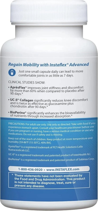 Instaflex Advanced Joint Support Doctor Formulated 30 Capsules Dietary Supplement