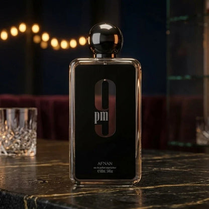 Afnan 9 PM Eau De Parfum 100ml / 3.4oz Men's Long Lasting Fragrance | Sealed