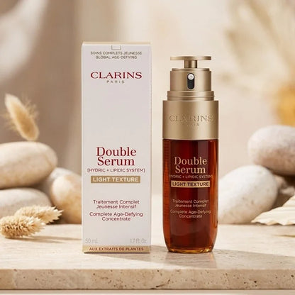 Clarins Double Serum 1.7 oz / 50mL Anti-Aging Face Serum | Brand New & Authentic