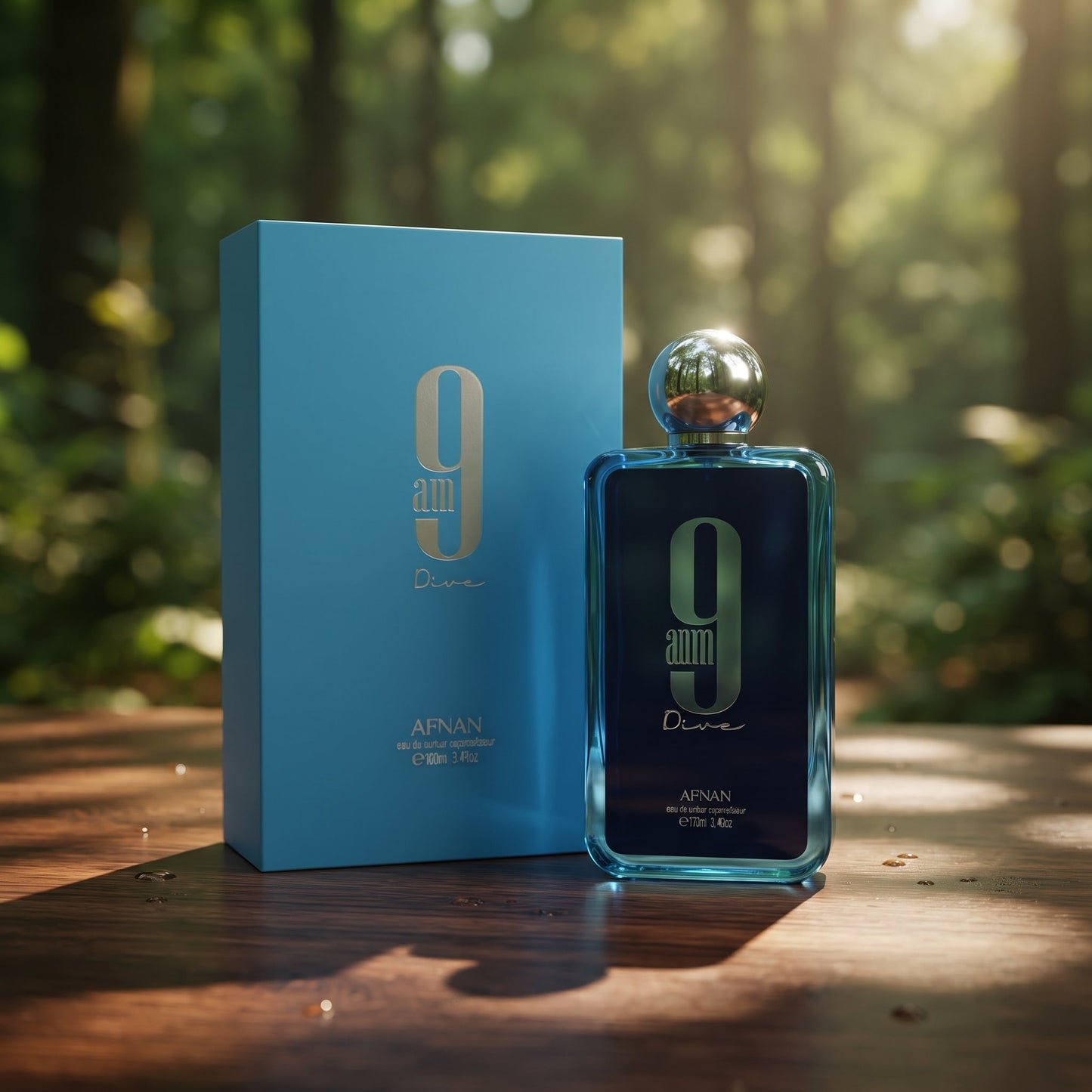 Afnan 9AM Dive Eau de Parfum EDP Cologne 3.4 oz / 100ml Unisex NEW Authentic