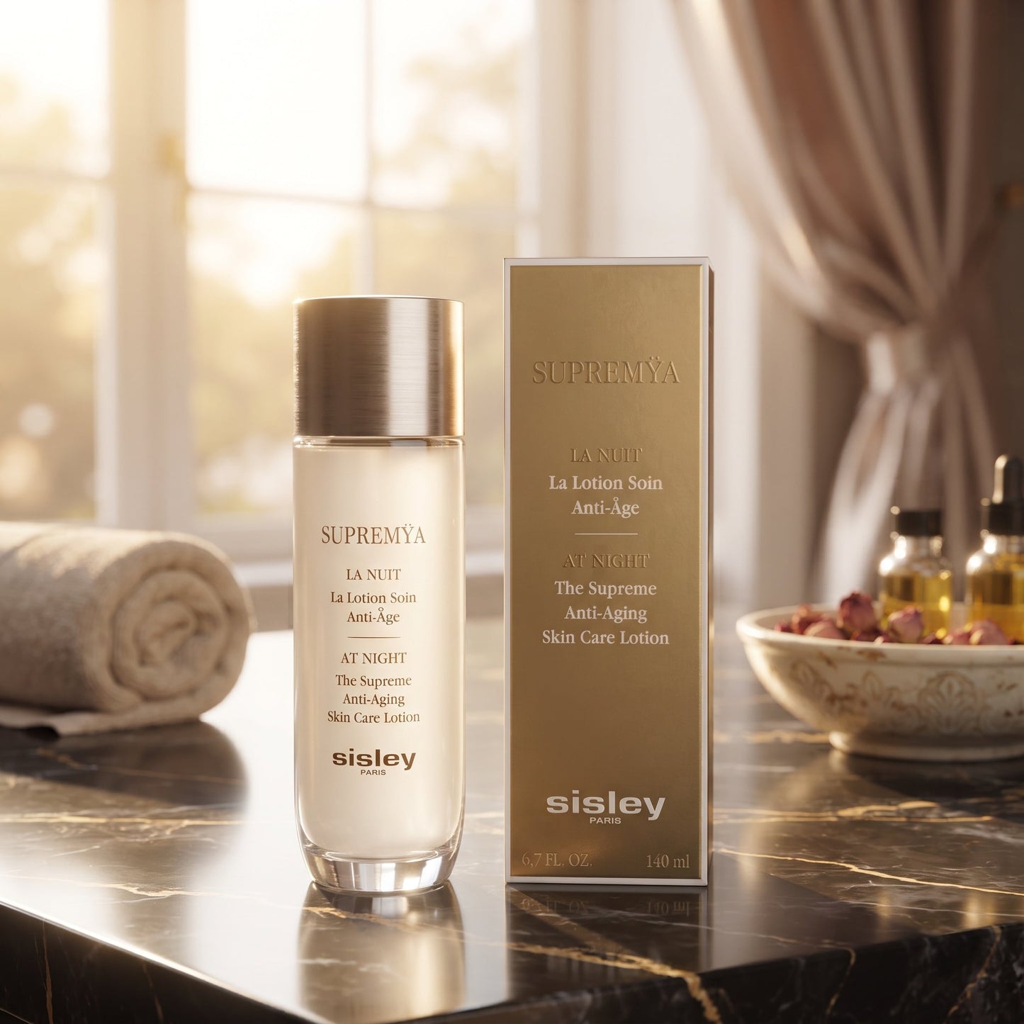 Sisley Supremÿa At Night The Supreme Anti-Aging Lotion 4.7 oz / 140ml New Authentic No Box
