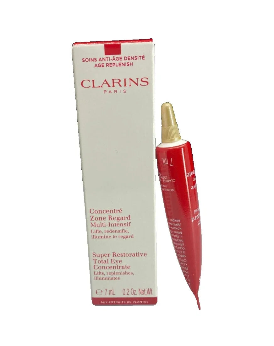 Clarins Super Restorative Total Eye Concentrate 0.2 oz / 15ml Anti-Aging Eye Cream New In Box
