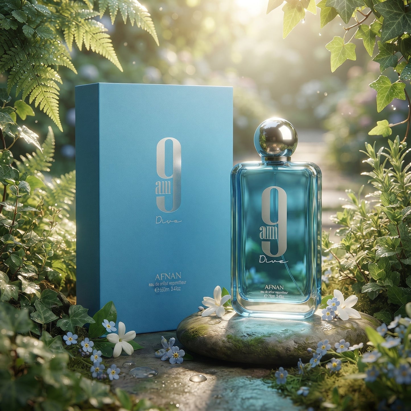 Afnan 9AM Dive Eau de Parfum EDP Cologne 3.4 oz / 100ml Unisex NEW Authentic